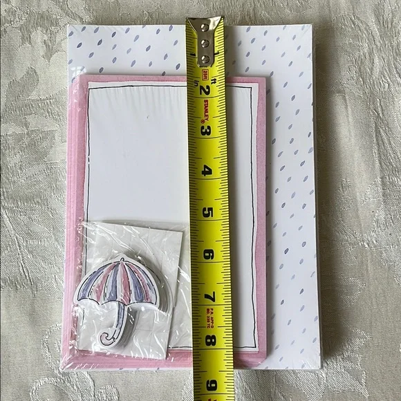 Pink and White Stationery Set with Umbrella Design by Creative Papers CR Gibson - Picture 4 of 5